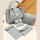 5 Pcs Shoulder Bag Set For Girls (Gray)