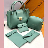 5 Pcs Shoulder Bag Set For Girls Charles & Keith Handbag (Sea Green)