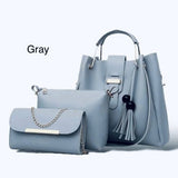 New Collection 3pcs Set Soft Leather Hand Bag