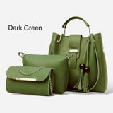 New Collection 3pcs Set Soft Leather Hand Bag