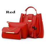 New Collection 3pcs Set Soft Leather Hand Bag