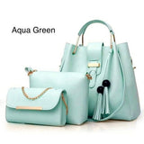 New Collection 3pcs Set Soft Leather Hand Bag