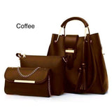 New Collection 3pcs Set Soft Leather Hand Bag