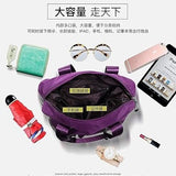 Splitter Purple Handbag For Girls / women Soft Large Capacity One-shoulder Shopping Bag (Copy)