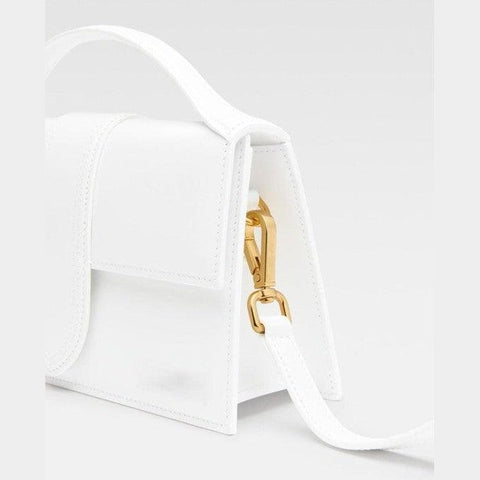 Women’s Pu White Leather Plain Hand Bag And Shoulder Bag For Women’s